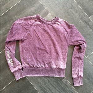 The Bar Method burnout Sweatshirt - purple XS